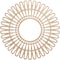 Ekena Millwork Cornelius Wood Fretwork Pierced Ceiling Medallion, Alder, 34"OD x 12 5/8"ID x 1/4"T CMWP34X0250CRAL - alternate 1